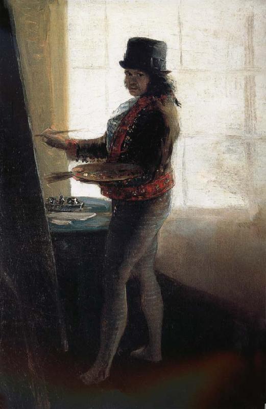 Francisco Goya Self-portrait in the Studio Sweden oil painting art